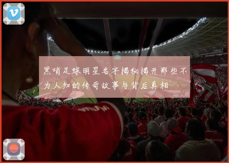 黑哨足球明星名字揭秘揭开那些不为人知的传奇故事与背后真相