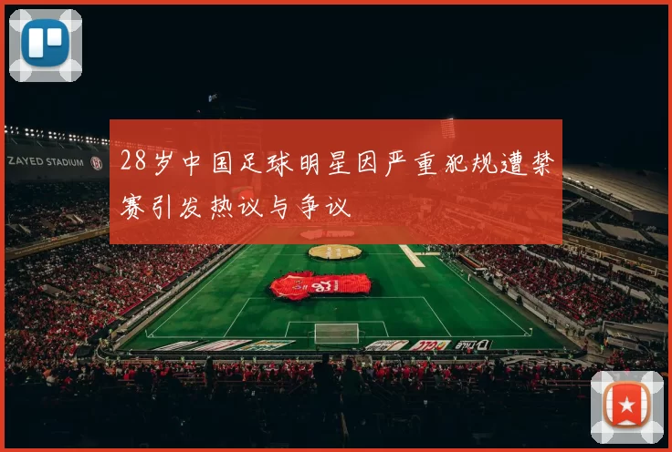 28岁中国足球明星因严重犯规遭禁赛引发热议与争议
