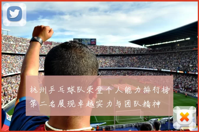 杭州乒乓球队荣登个人能力排行榜第二名展现卓越实力与团队精神
